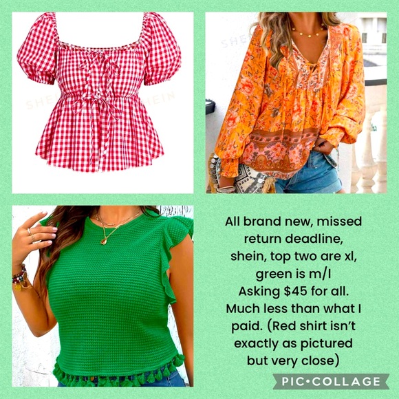 Three brand new shirts. $45 for all - Picture 1 of 1